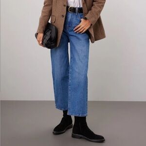 Madewell, perfect vintage wide leg crop jeans